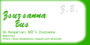 zsuzsanna bus business card